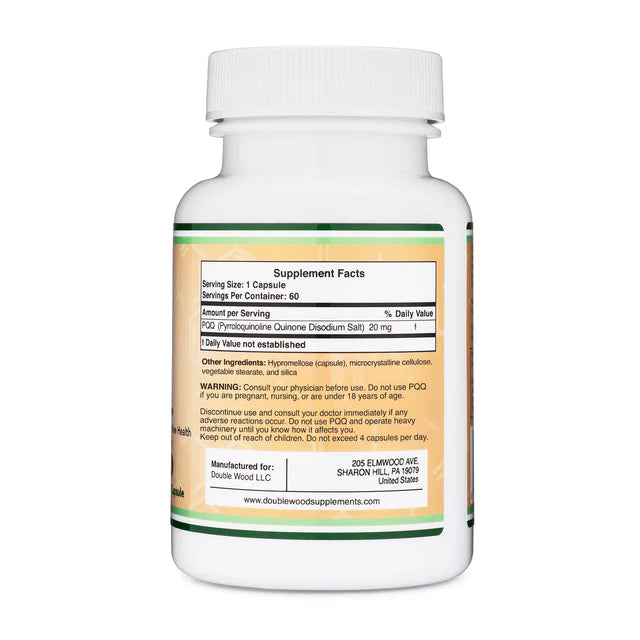 ダブルウッドPQQピロロキノリンキノン20mg 60カプセル