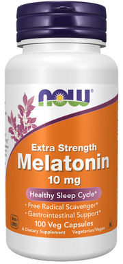 나우푸드 멜라토닌 10mg 식물성 캡슐 100캡슐 제품 정면