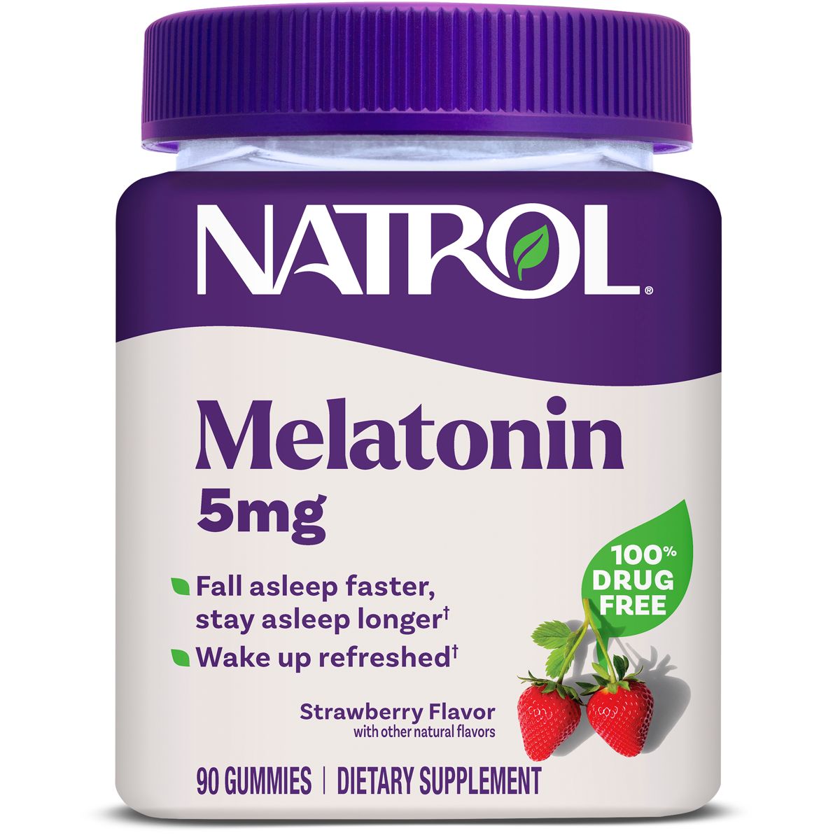 나트롤 멜라토닌 구미 5mg 딸기맛 90개입 제품 정면