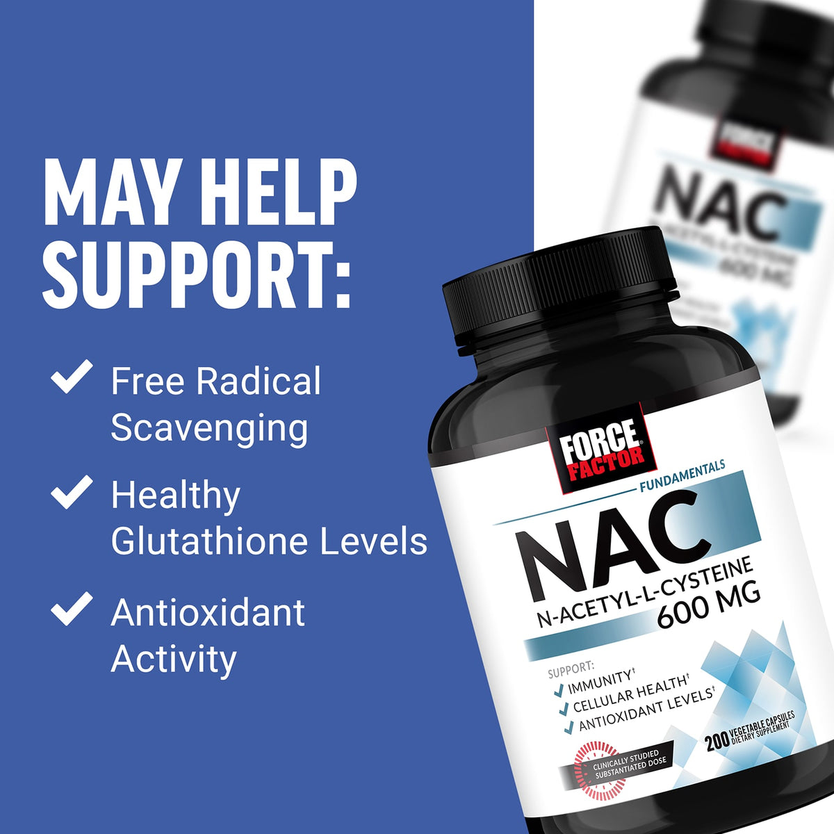 포스팩터 펀더멘탈 NAC 600mg 베지 캡슐 200정 제품 상세 안내